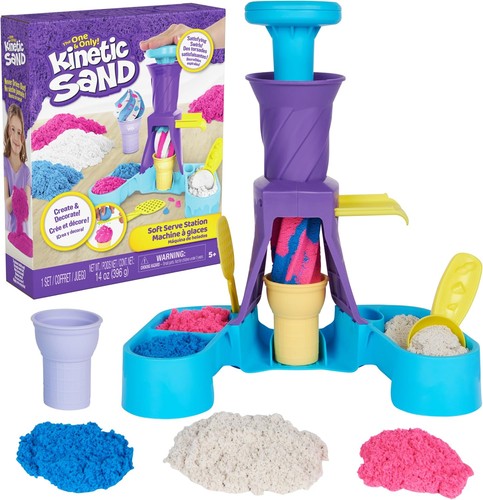 Kinetic sand soft serve - sand,