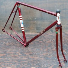 Vintage 67 Carlton Flyer Track Bicycle FRAME FORK PathRacer 531 RoadBike Raleigh