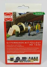 BNIB OO / HO BUSCH 1632 CRATES + INDUSTRIAL SCRAP - TYRES, CABLE/ OIL DRUMS ETC