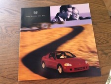 1996 Honda Del Sol 12-page Original Car Sales Brochure Catalog - Civic VTEC Si