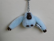 Kipling Pale Sea Green Furry Monkey ‘Anja’ Charm/Key Ring