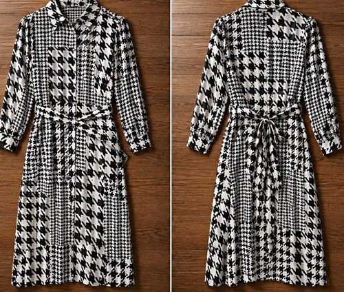 River island plus - river, houndstooth