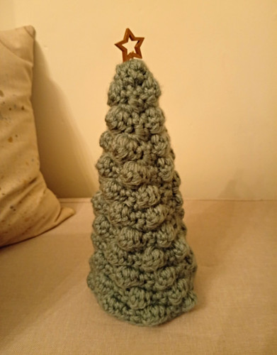 Handmade crocheted yarn green - crocheted,