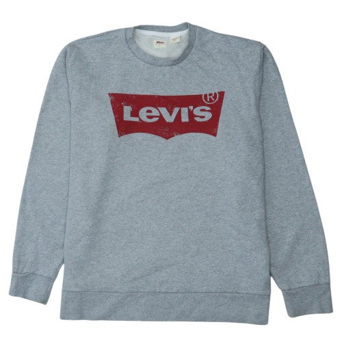 Levi men grey logo crew - levi's,