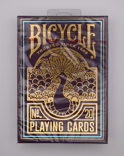 Bicycle purple peacock playing - bicycle,