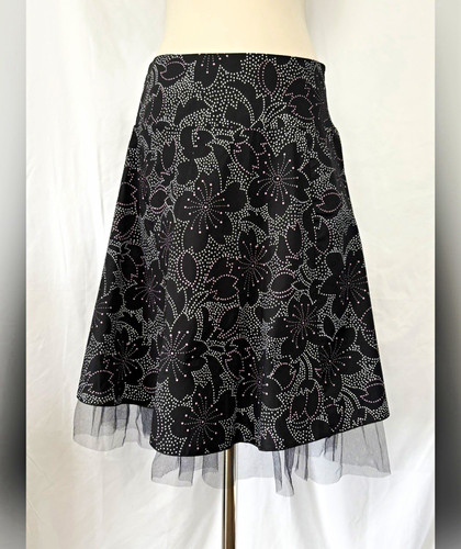 Select black floral line - black,