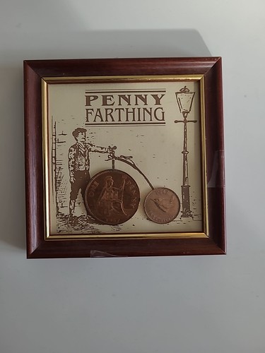 Novelty framed penny - novelty, farthing