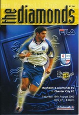 RUSHDEN & DIAMONDS v Chester 2000/2001 - Chester 1st away game in the Conference