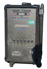 Portable Wireless Public Address System With Dvd On Wheels With Handle  (Ld)