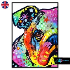 Colourful Bulldog Print A4 A3 Wall Art Decor Beauty Home Fashion 1430