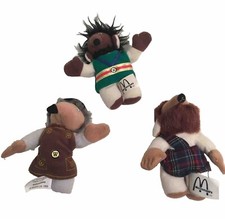 3x Vintage Fast Food Toys Mc