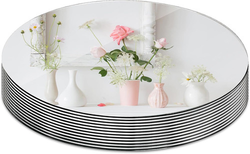 Set round mirror - of, trays