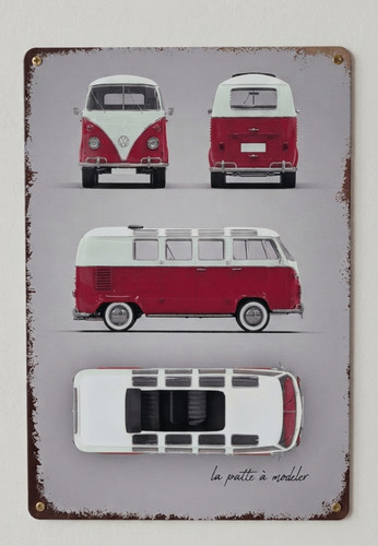 Samba campervan metal sign - campervan,