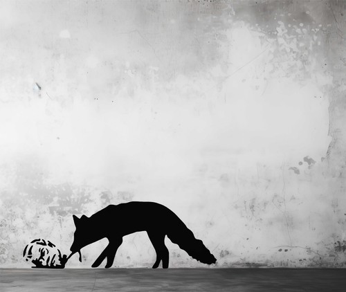 Reusable banksy kentucky fox - reusable,
