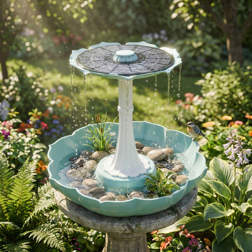 Solar outdoor fountain water - solar,