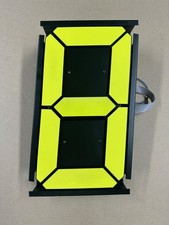 30cm Electromechanical Flip Digit Bright yellow 7 segment display for scoreboard