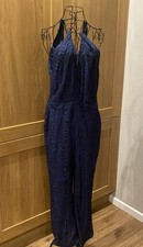 Diane von Furstenberg 70’s style Purple Black Silk Catsuit 1 piece U.S.12 U.K14 