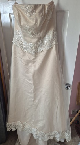 Strapless wedding dress nude - dress,