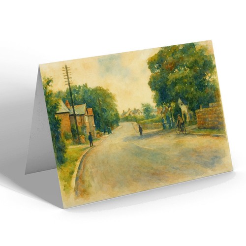 Greeting card main road - -,