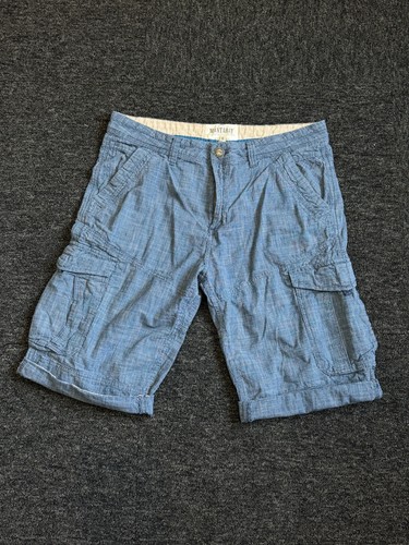 Mantaray mens blue plaid cargo - mantaray,