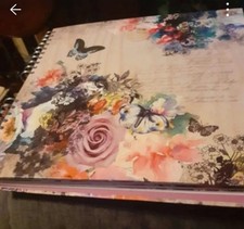 flower themed scrapbook