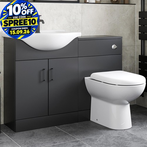 Avox black toilet basin - toilet, &