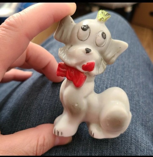 Vintage ceramic puppy dog - ceramic,