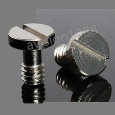 2x Captive 1/4" Tripod Monopod Quick Release (QR) Plate Arca Swiss Camera Screws