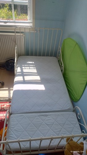 Ikea white extendable - ikea, metal