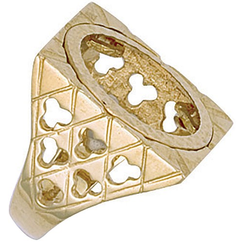 Yellow gold square top - (full),