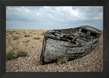 Abandoned Boat on Pebble Beach