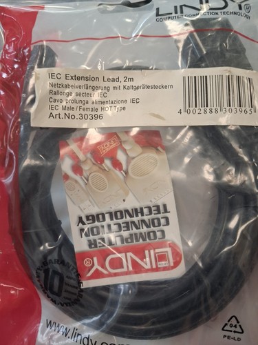 Kettle lead iec extension - 2m,
