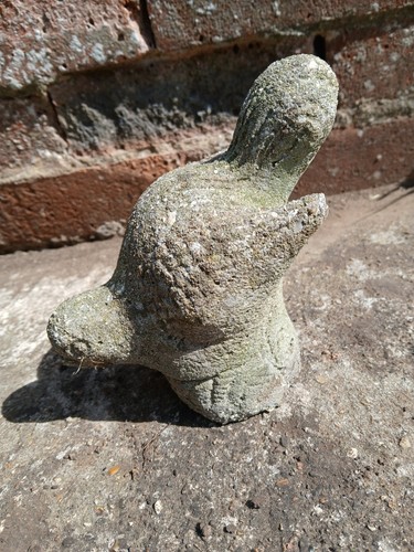 Vintage weathered stone dove - vintage,