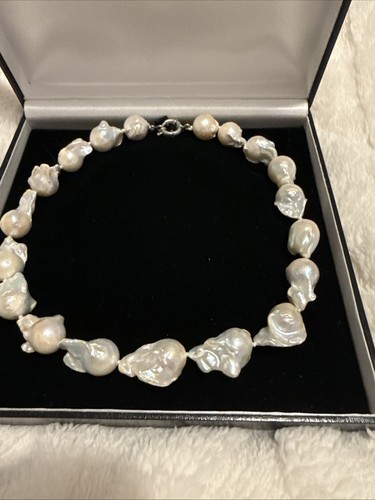 Baroque pearl necklace women - baroque,