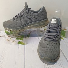 NIKE Mens UK 7 TRAINERS Air Max 2016 Grey Lace Running US 8 EU 41