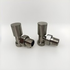 Radiator Valves Brushed Nickel