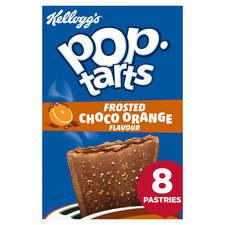 Kellogg's Pop Tarts Chocolate Orange Pastry Snack Bars 8 x Toaster Pastries