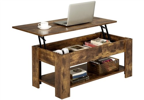Rustic wooden coffee table - rustic,