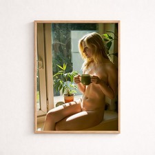 Sunlit nude portrait - sunlit,