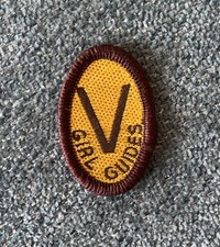 1 X Old Brownie Venture Badge UNUSED (1968-87)  Vintage GirlGuiding Guides