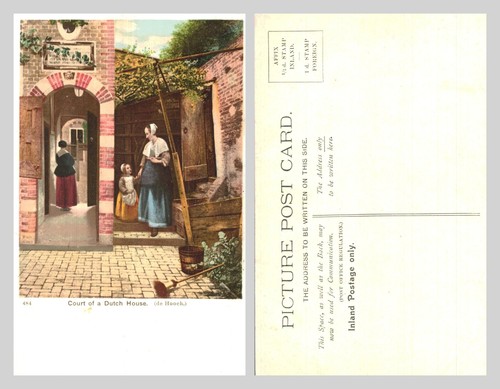Vintage postcard court of a - postcard,