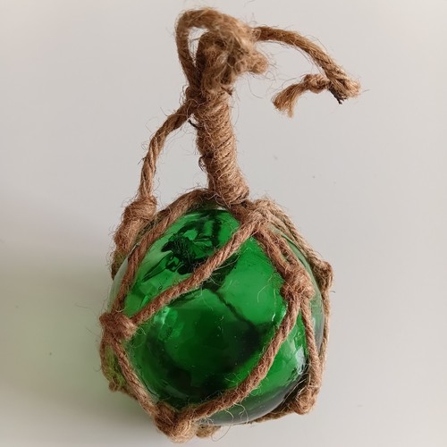 Green ball hanging ornament - ball,