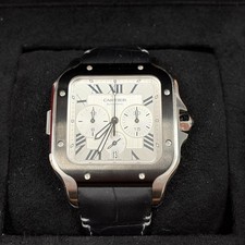 Cartier Santos de Cartier XL Chronograph Watch - WSSA0017 & 2 original straps