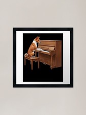 Basenji Playing Piano Player