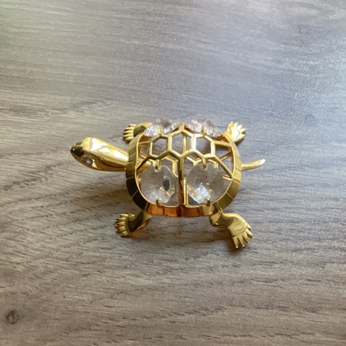 24k gold plated crystal - gold,