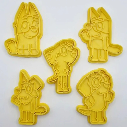 Bluey inspired play doh cutter - bluey,