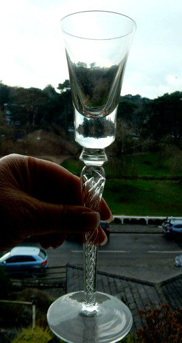Vintage glass air - vintage, stem
