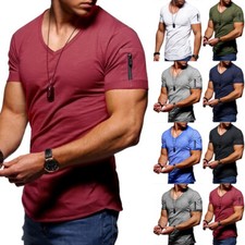 Men's Short Sleeve V Neck T