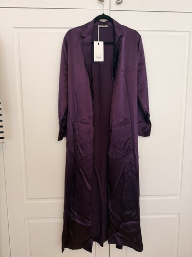 Purple ellesilk kimono robe - purple,