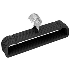 10 Pack Trouser Hangers Heavy Duty Durable Velvet Trouser Hangers Space Saving